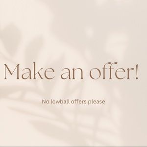 Make me an offer